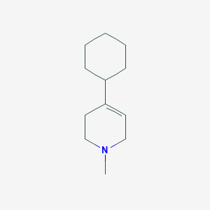molecular formula C12H21N B020527 1-Methyl-4-cyclohexyl-1,2,3,6-tetrahydropyridine CAS No. 106351-84-2