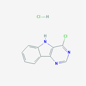 molecular formula C10H7Cl2N3 B020537 4-氯-5H-嘧啶并[5,4-b]吲哚盐酸盐 CAS No. 107400-97-5