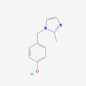molecular formula C11H12N2O B020568 1-(4-Hydroxybenzyl)-2-methylimidazole CAS No. 107700-98-1
