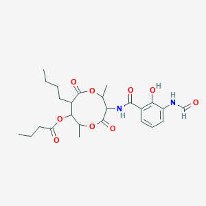 molecular formula C25H34N2O9 B020572 Antimycin A4 CAS No. 27220-59-3