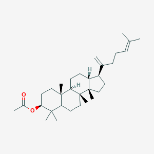 molecular formula C32H52O2 B205788 [(3S,8R,9R,10R,13R,14S,17S)-4,4,8,10,14-pentamethyl-17-(6-methylhepta-1,5-dien-2-yl)-2,3,5,6,7,9,11,12,13,15,16,17-dodecahydro-1H-cyclopenta[a]phenanthren-3-yl] acetate CAS No. 52914-31-5