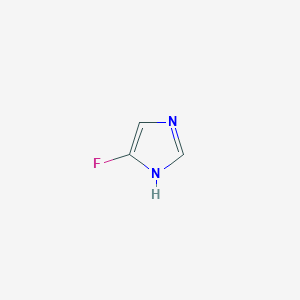 molecular formula C3H3FN2 B020599 4-氟-1H-咪唑 CAS No. 30086-17-0