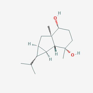 molecular formula C15H26O2 B206537 6,8-Cyclo-1,4-eudesmanediol CAS No. 213769-80-3