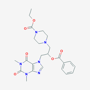 B020694 Theophylline, 7-(2-benzoyloxy-3-(4-ethoxycarbonyl-1-piperazinyl)propyl)- CAS No. 19977-14-1