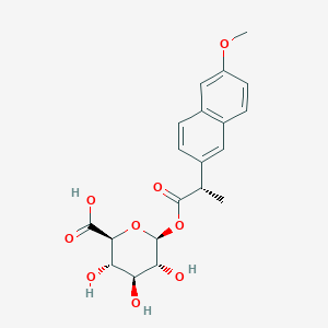 molecular formula C₂₀H₂₂O₉ B020704 萘普生葡萄糖醛酸酯 CAS No. 41945-43-1