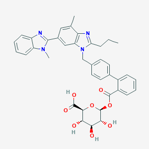 molecular formula C₃₉H₃₈N₄O₈ B020706 替米沙坦葡萄糖醛酸酯 CAS No. 250780-40-6