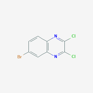 molecular formula C8H3BrCl2N2 B020724 6-溴-2,3-二氯喹喔啉 CAS No. 108229-82-9