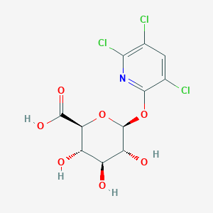 molecular formula C11H10Cl3NO7 B020744 3,5,6-三氯-2-吡啶醇葡萄糖醛酸苷 CAS No. 58997-12-9