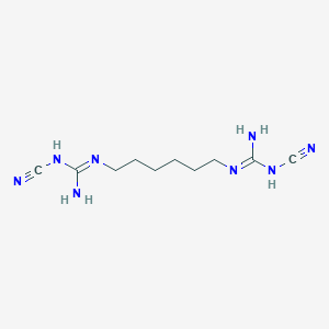 molecular formula C10H18N8 B020813 N,N'''-1,6-己二胺双(N'-氰胍) CAS No. 15894-70-9