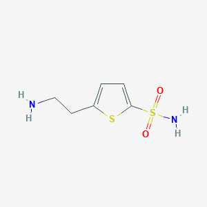 molecular formula C6H10N2O2S2 B020834 5-(2-氨基乙基)噻吩-2-磺酰胺 CAS No. 109213-13-0
