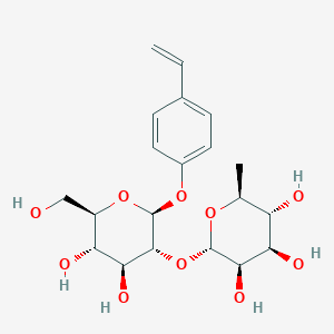 (2S,3R,4R,5R,6S)-2-[(2S,3R,4S,5S,6R)-2-(4-ethenylphenoxy)-4,5-dihydroxy-6-(hydroxymethyl)oxan-3-yl]oxy-6-methyloxane-3,4,5-triol