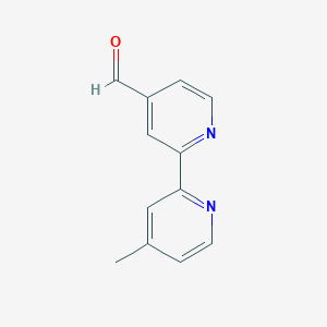 molecular formula C12H10N2O B020971 2-(4-Methylpyridin-2-yl)pyridine-4-carbaldehyde CAS No. 104704-09-8