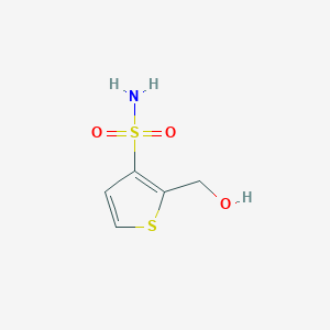 molecular formula C5H7NO3S2 B020975 2-(羟甲基)噻吩-3-磺酰胺 CAS No. 107142-08-5