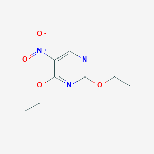 molecular formula C8H11N3O4 B020993 2,4-Diethoxy-5-nitropyrimidine CAS No. 101935-53-9