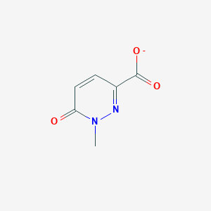 molecular formula C6H5N2O3- B020999 1-Methyl-6-oxo-1,6-dihydropyridazine-3-carboxylic acid CAS No. 100047-66-3