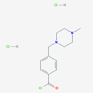 molecular formula C13H19Cl3N2O B021028 4-(4-甲基哌嗪基甲基)苯甲酰氯二盐酸盐 CAS No. 106261-64-7