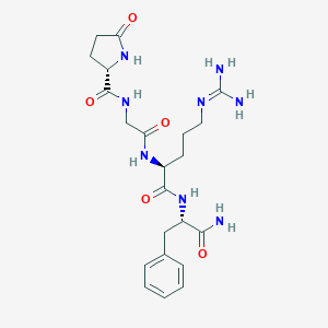 molecular formula C22H32N8O5 B021043 花肽 CAS No. 107535-01-3