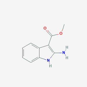 molecular formula C10H10N2O2 B021079 2-氨基-1H-吲哚-3-羧酸甲酯 CAS No. 113772-14-8