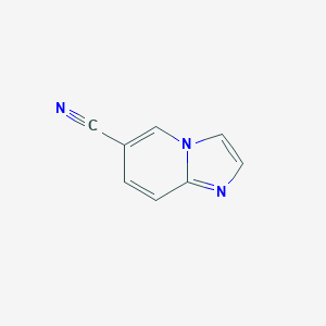 molecular formula C8H5N3 B021080 咪唑并[1,2-a]吡啶-6-腈 CAS No. 106850-34-4