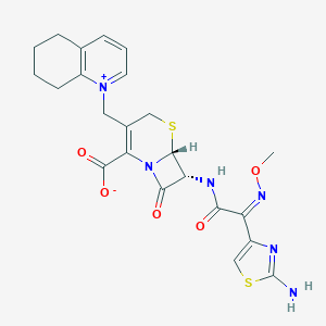 molecular formula C23H24N6O5S2 B211414 头孢喹肟 CAS No. 84957-30-2