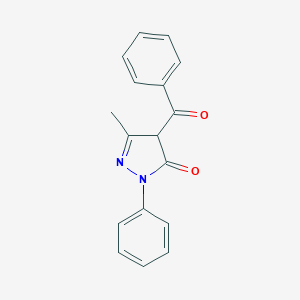 molecular formula C17H14N2O2 B211476 4-苯甲酰-3-甲基-1-苯基-2-吡唑啉-5-酮 CAS No. 4551-69-3