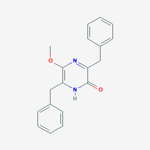 molecular formula C19H18N2O2 B211727 2,5-二苄基-3-羟基-6-甲氧基吡嗪 CAS No. 132213-65-1