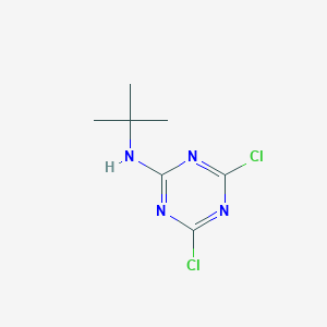 molecular formula C7H10Cl2N4 B021183 N-叔丁基-4,6-二氯-1,3,5-三嗪-2-胺 CAS No. 27282-85-5
