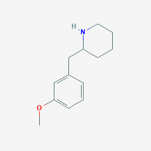 molecular formula C13H19NO B021210 2-(3-甲氧基苄基)-哌啶 CAS No. 108958-36-7