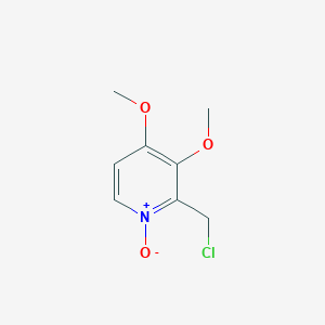 molecular formula C8H10ClNO3 B021217 2-氯甲基-3,4-二甲氧基吡啶-N-氧化物 CAS No. 953787-47-8
