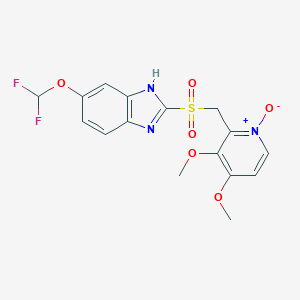molecular formula C16H15F2N3O6S B021219 Pantoprazole Sulfone N-Oxide CAS No. 953787-55-8