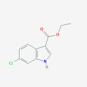 molecular formula C11H10ClNO2 B021221 Ethyl 6-chloro-1H-indole-3-carboxylate CAS No. 100821-50-9
