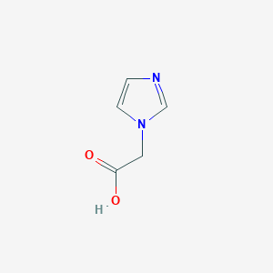 molecular formula C5H6N2O2 B021261 2-(1H-咪唑-1-基)乙酸 CAS No. 22884-10-2