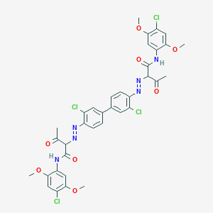 molecular formula C36H32Cl4N6O8 B021266 颜料黄 83 CAS No. 5567-15-7
