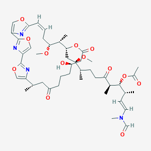 B021269 [(E,3R,4R,5R,9S,10R)-1-[Formyl(methyl)amino]-11-[(10S,16R,20R,21S,22R,24Z)-16-hydroxy-22-methoxy-10,21-dimethyl-12,18-dioxo-3,7,19,27-tetraoxa-29,30,31-triazatetracyclo[24.2.1.12,5.16,9]hentriaconta-1(28),2(31),4,6(30),8,24,26(29)-heptaen-20-yl]-10-methoxy-3,5,9-trimethyl-6-oxoundec-1-en-4-yl] acetate CAS No. 100045-73-6