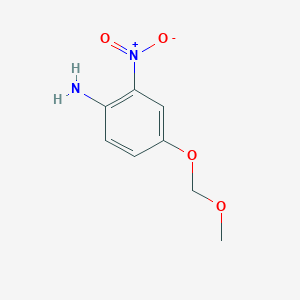 molecular formula C8H10N2O4 B021294 4-(甲氧基甲氧基)-2-硝基苯胺 CAS No. 54029-61-7