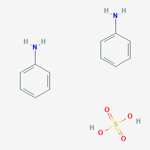 molecular formula C6H7N.1/2H2O4S B213106 苯胺，硫酸盐（2:1） CAS No. 542-16-5