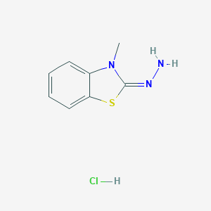 molecular formula C8H9N3S.ClH B213117 2(3H)-苯并噻唑-3-甲基-腙，盐酸盐 CAS No. 4338-98-1