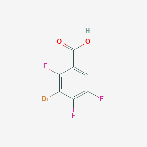 molecular formula C7H2BrF3O2 B021312 3-溴-2,4,5-三氟苯甲酸 CAS No. 104222-42-6