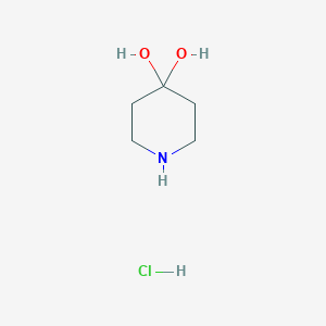 molecular formula C5H11NO2.ClH B213152 哌啶-4,4-二醇盐酸盐 CAS No. 40064-34-4