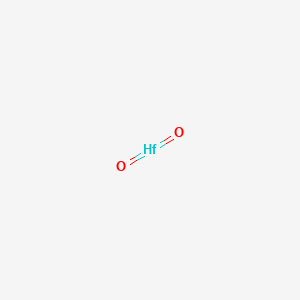 molecular formula HfO2 B213204 Hafnium oxide CAS No. 12055-23-1