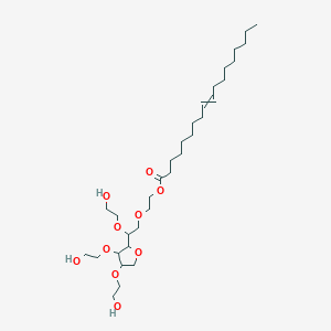 2-[2-[3,4-Bis(2-hydroxyethoxy)oxolan-2-yl]-2-(2-hydroxyethoxy)ethoxy]ethyl octadec-9-enoate