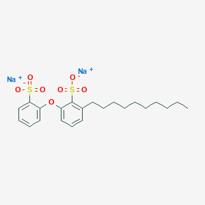 molecular formula C22H30O7S2.2Na B213247 Decyl(sulfophenoxy)benzenesulfonic acid disodium salt CAS No. 36445-71-3