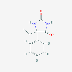 molecular formula C11H12N2O2 B021326 rac N-去甲苯英妥因-D5 (主要) CAS No. 119458-27-4