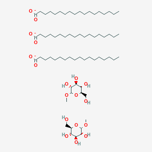 molecular formula C68H136O18 B213277 Methyl glucoside sesquistearate CAS No. 68936-95-8