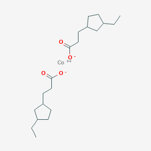 molecular formula Co(C11H10O2)2<br>C20H34CoO4 B213280 Cobalt naphthenate CAS No. 61789-51-3