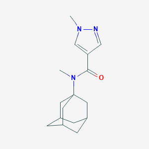 molecular formula C16H23N3O B213522 N-(1-adamantyl)-N,1-dimethyl-1H-pyrazole-4-carboxamide 