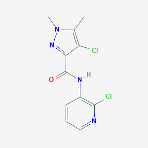 molecular formula C11H10Cl2N4O B213545 4-chloro-N-(2-chloro-3-pyridinyl)-1,5-dimethyl-1H-pyrazole-3-carboxamide 