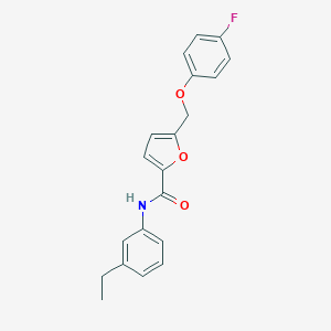 molecular formula C20H18FNO3 B213553 N-(3-ethylphenyl)-5-[(4-fluorophenoxy)methyl]furan-2-carboxamide 
