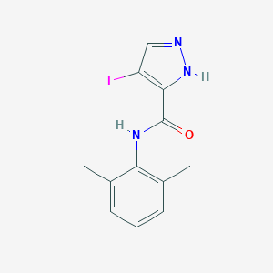 molecular formula C12H12IN3O B213560 N-(2,6-dimethylphenyl)-4-iodo-1H-pyrazole-3-carboxamide 