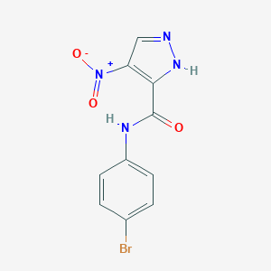 molecular formula C10H7BrN4O3 B213568 N-(4-bromophenyl)-4-nitro-1H-pyrazole-3-carboxamide 